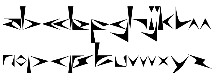 Digital Ninja Font LOWERCASE