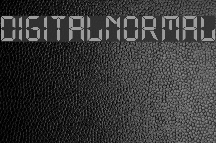Digital Normal Font examples