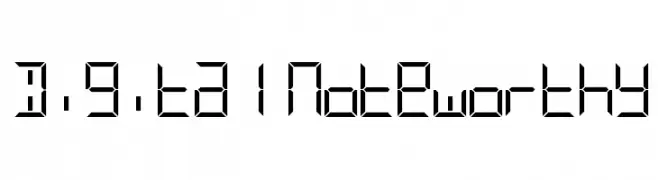 Digital Noteworthy  Frei Schriftart Herunterladen