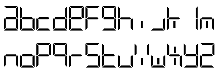 Digital Noteworthy Font LOWERCASE