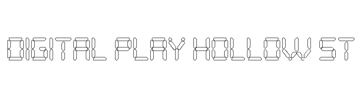 Digital Play Hollow St  Free Fonts Download