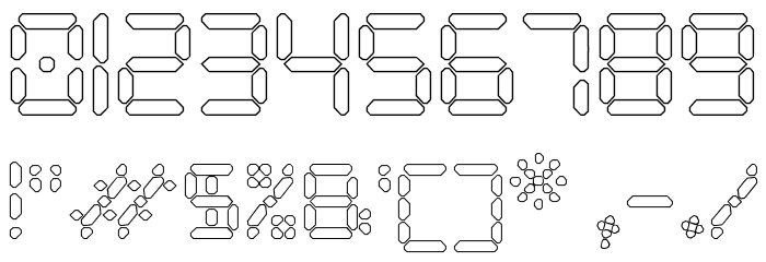 Digital Play Hollow St Font OTHER CHARS