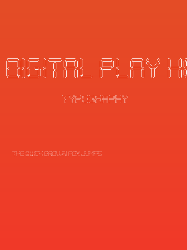 Digital Play Hollow St Poster