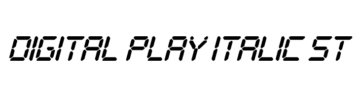 Digital Play Italic St फ़ॉन्ट
