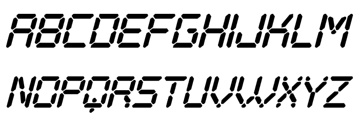 Digital Play Italic St Font LOWERCASE