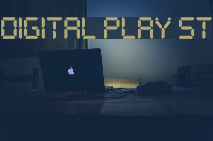 Digital Play St Font examples