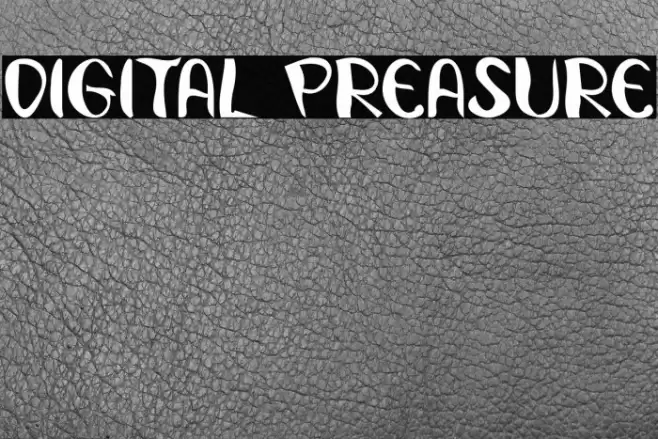 Digital Preasure Font examples