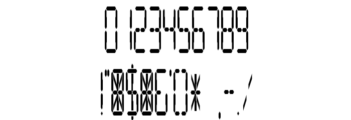Digital Readout CondUpright Schriftart Anderer Schreiben