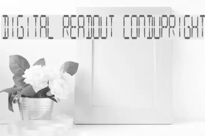 Digital Readout CondUpright 字体 examples