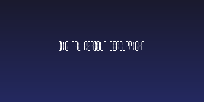 Digital Readout CondUpright Social Header