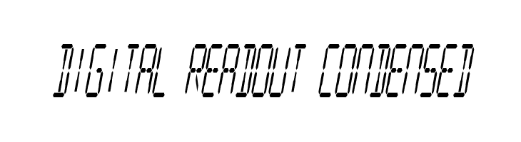 Digital Readout Condensed 