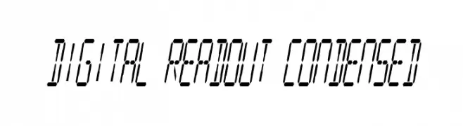 Digital Readout Condensed 