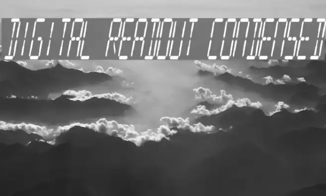 Digital Readout Condensed Font examples