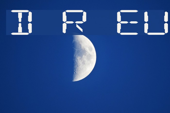 Digital Readout ExpUpright Font examples