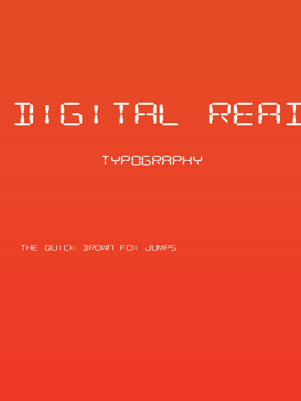 Digital Readout ExpUpright Poster