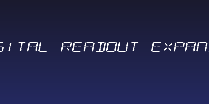 Digital Readout Expanded Social Header