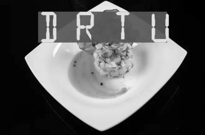 Digital Readout Thick Upright Font examples