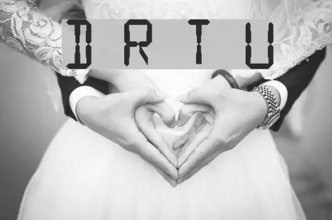 Digital Readout Thick Upright Font examples