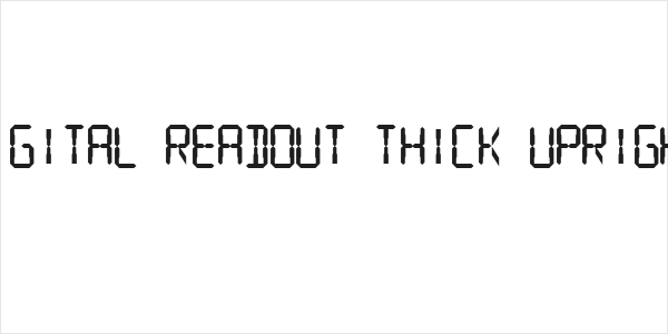 Digital Readout Thick Upright Logo