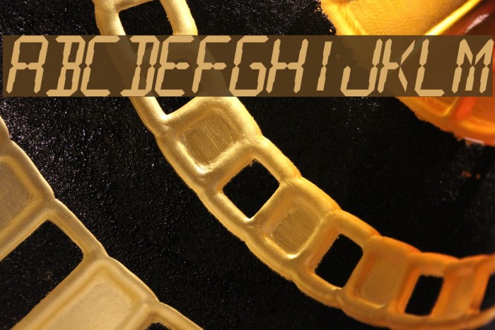 Digital Readout Thick フォント examples