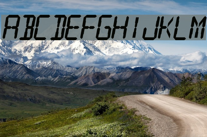 Digital Readout Thick フォント examples