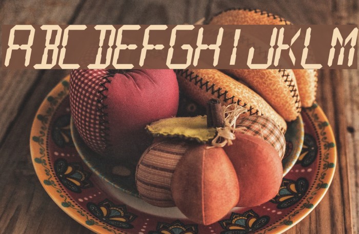 Digital Readout Thick フォント examples