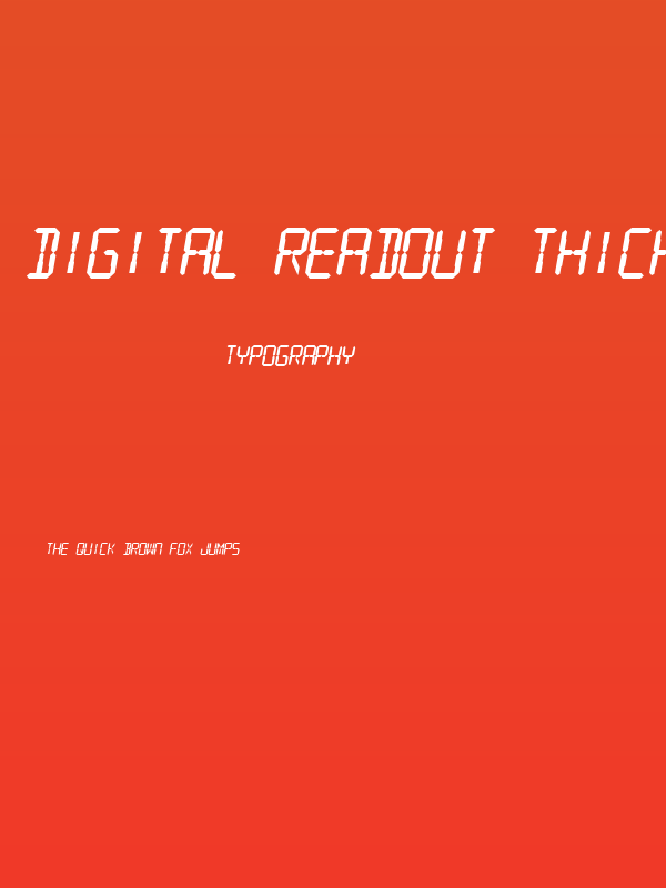 Digital Readout Thick Poster