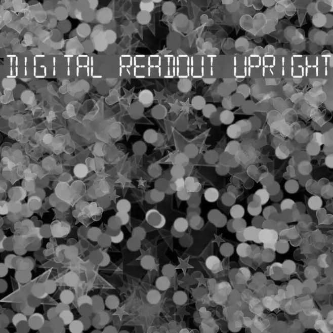 Digital Readout Upright Schriftart examples