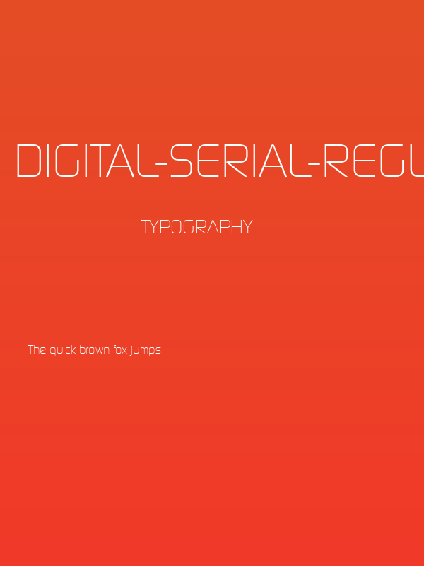 Digital-Serial-Regular Poster