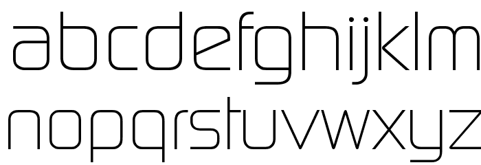 Digital-Serial-Regular Font LOWERCASE