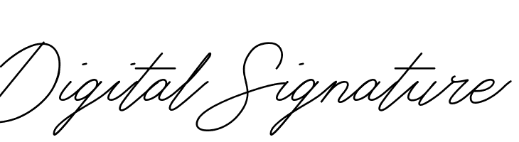 Digital Signature  नि: शुल्क फ़ॉन्ट्स डाउनलोड