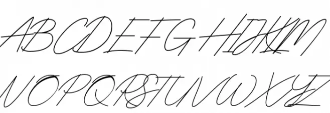 Digital Signature Schriftart Groß