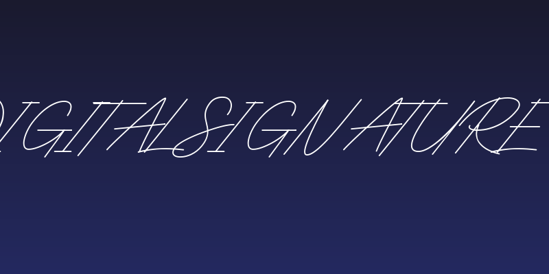 Digital Signature Social Header