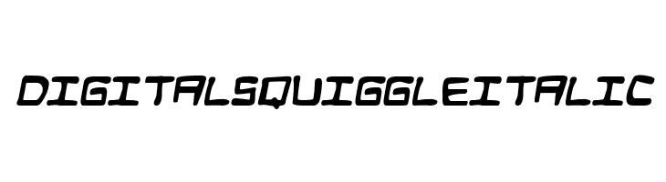 Digital Squiggle Italic  Descarca Fonturi Gratis