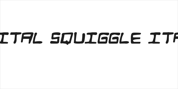 Digital Squiggle Italic Logo