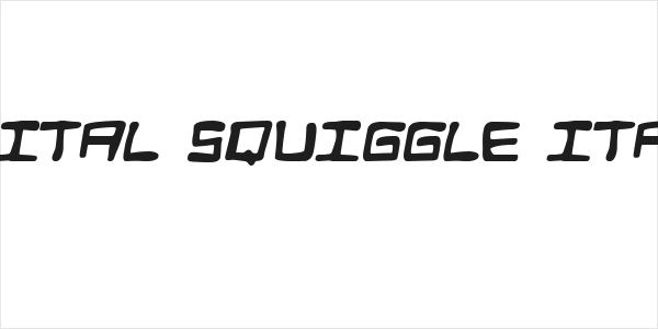Digital Squiggle Italic Logo