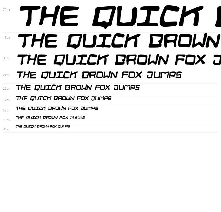 Digital Squiggle Italic Waterfall