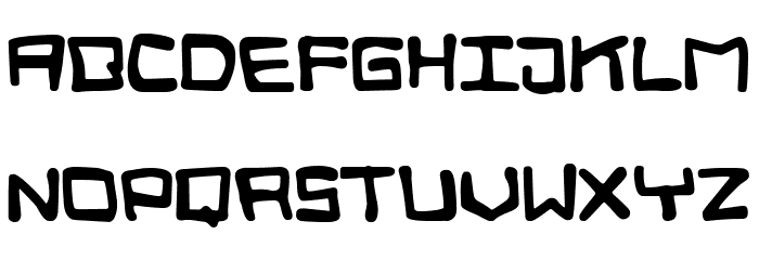 Digital Squiggle Font LOWERCASE