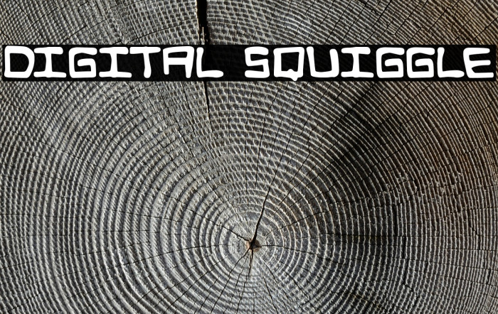 Digital Squiggle Fuentes examples