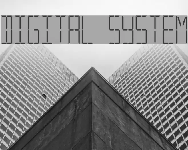 Digital System Font examples