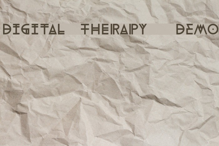 Digital Therapy - DEMO Font examples