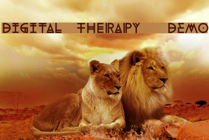 Digital Therapy - DEMO Font examples