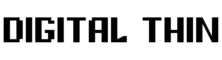 Digital Thin  font caratteri gratis