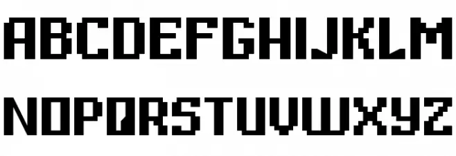 Digital Thin Шрифта ВЕРХНИЙ
