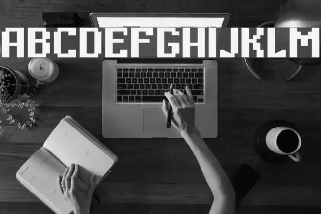 Digital Thin Font examples