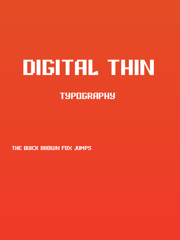 Digital Thin Poster