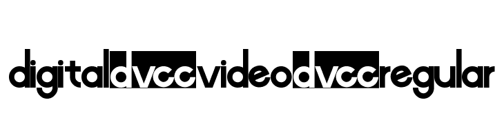 Digital-Video-Regular Font