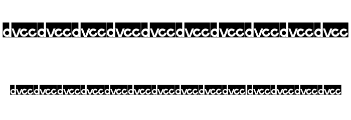 Digital-Video-Regular Font OTHER CHARS