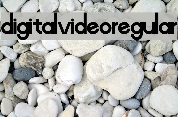 Digital-Video-Regular Font examples