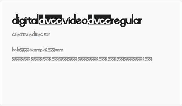 Digital-Video-Regular Business Card
